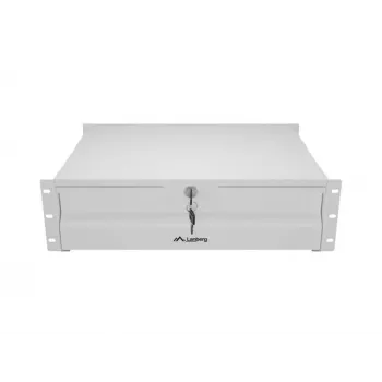 Lanberg AK-2003-S 19-Zoll 3U Rack-Schublade, 360 mm, Grau