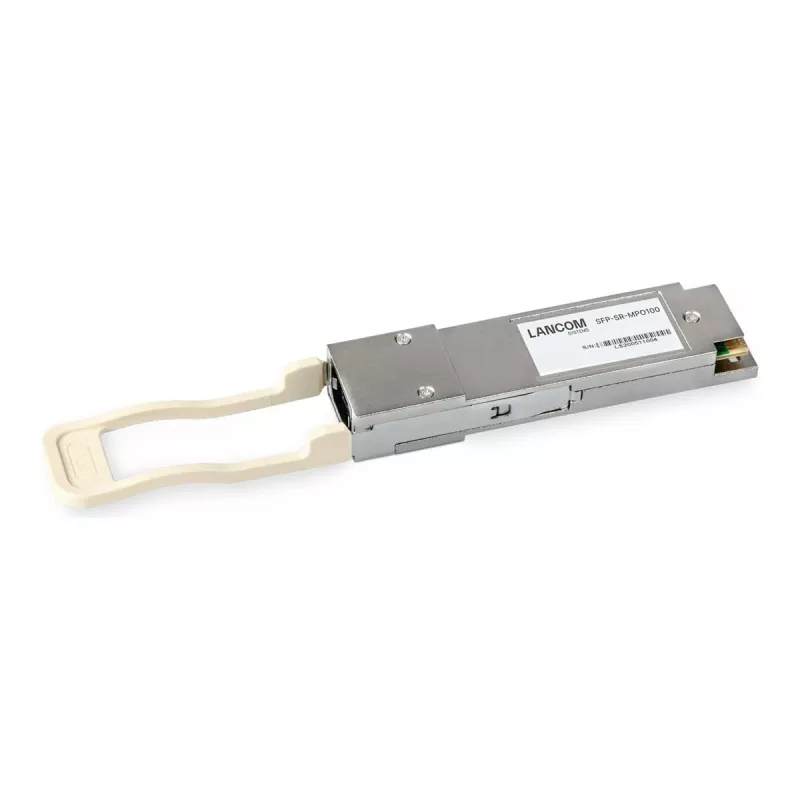 LANCOM QSFP28 100GbE 100GBase-SR4 Transceiver-Modul, MPO-12 Multimode, 850nm, 100m, Packung mit 10 Stück