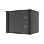 LANVIEW RWF09U45BL 9U 19-Zoll-Wandschrank mit Schnellmontage als Flachpack, Schwarz