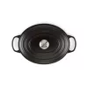 Le Creuset Signature 21178310000430 ovaler Bräter 31 cm, 6,3 l, emailliertes Gusseisen, mattschwarz