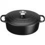 Le Creuset Signature 21178310000430 ovaler Bräter 31 cm, 6,3 l, emailliertes Gusseisen, mattschwarz