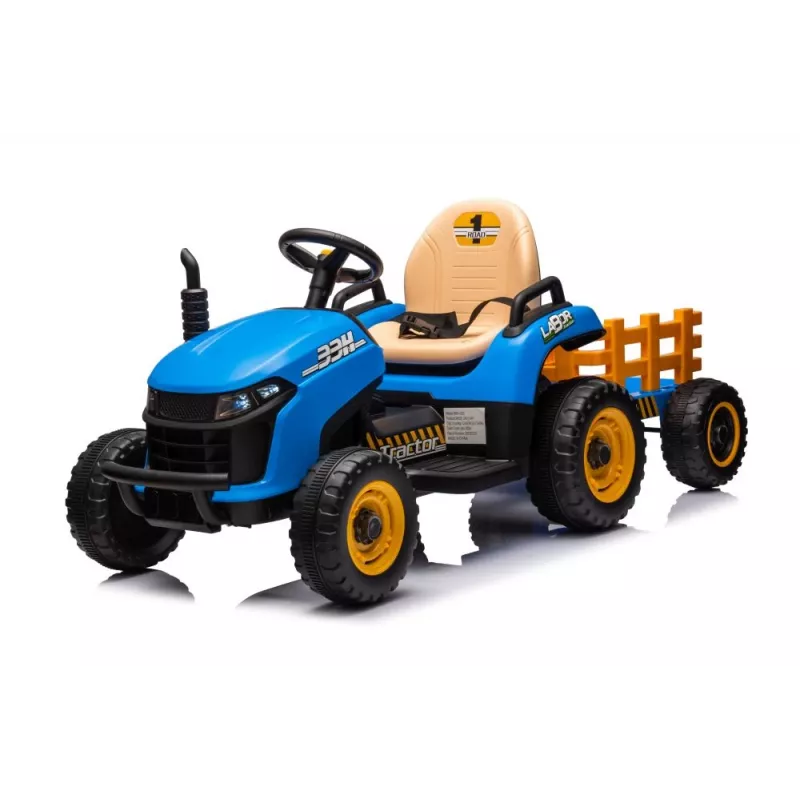 LEAN CARS Batteriebetriebener Traktor BBH-030 Blau