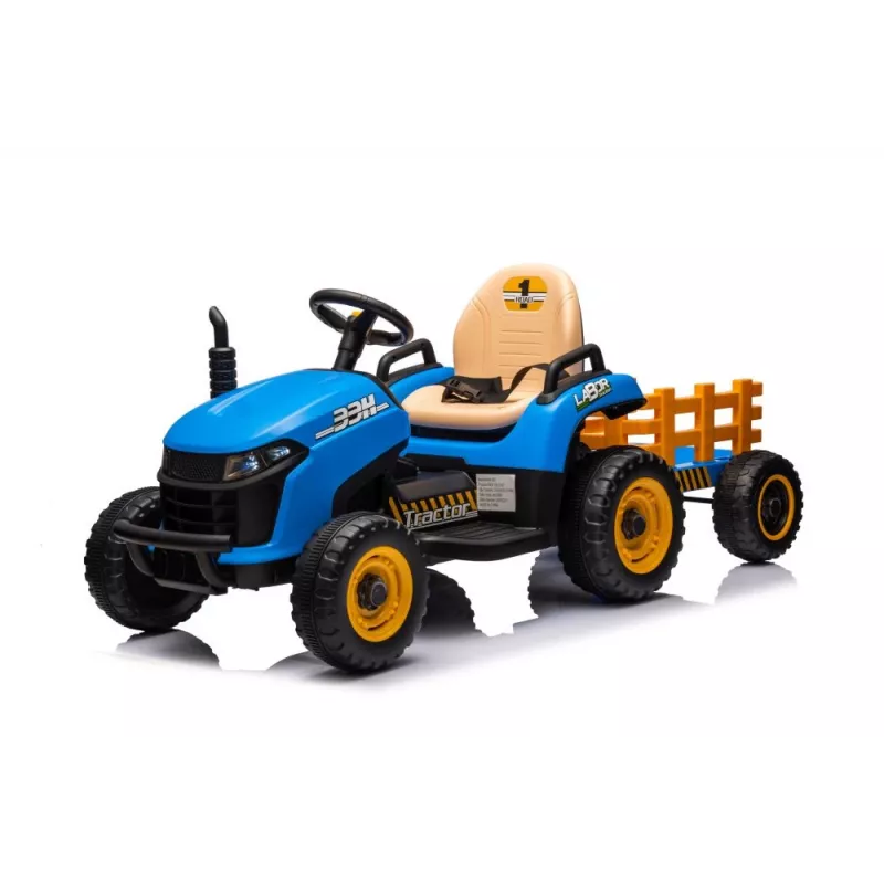 LEAN CARS Batteriebetriebener Traktor BBH-030 Blau