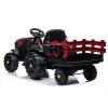LEAN CARS Elektro-Aufsitztraktor mit Anhänger BDM0925, Rot