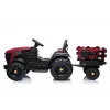 LEAN CARS Elektro-Aufsitztraktor mit Anhänger BDM0925, Rot