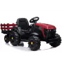 LEAN CARS Elektro-Aufsitztraktor mit Anhänger BDM0925, Rot