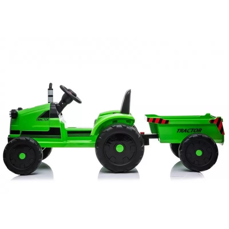 LEAN CARS Elektro-Traktor mit Anhänger CH9959 Grün