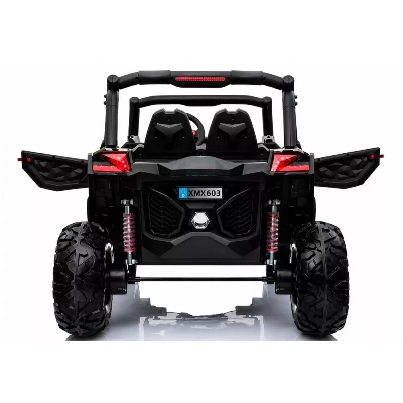 LEAN CARS Jeep XMX603 Elektrisches Kinderauto - Schwarz mit MP3