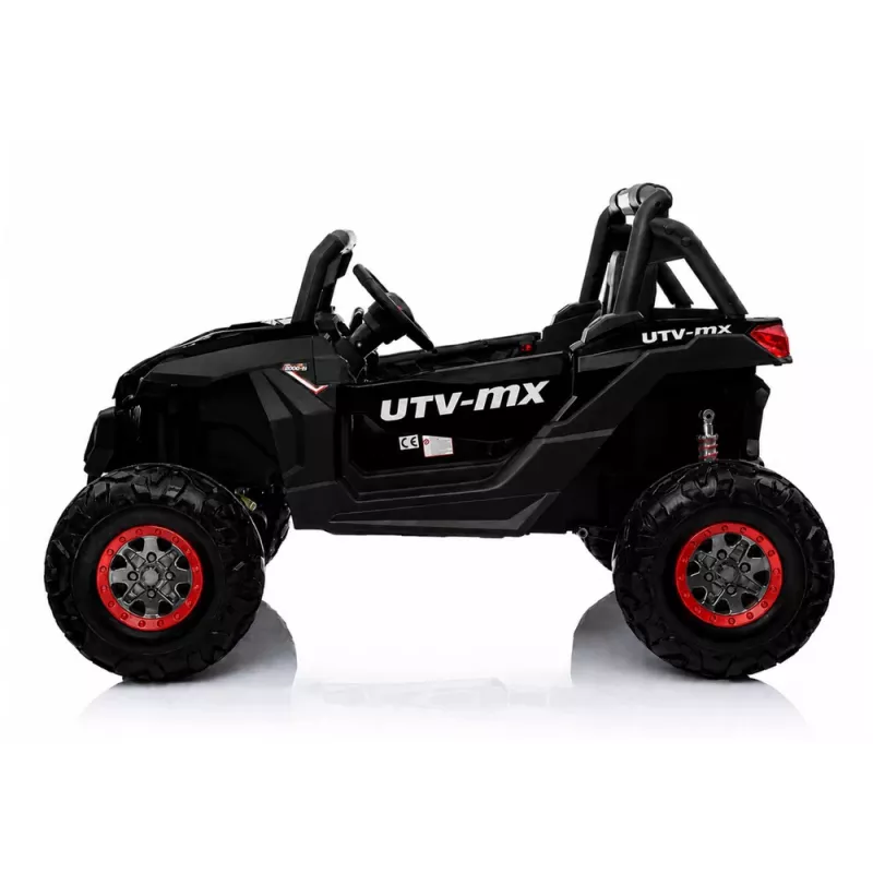 LEAN CARS Jeep XMX603 Elektrisches Kinderauto - Schwarz mit MP3