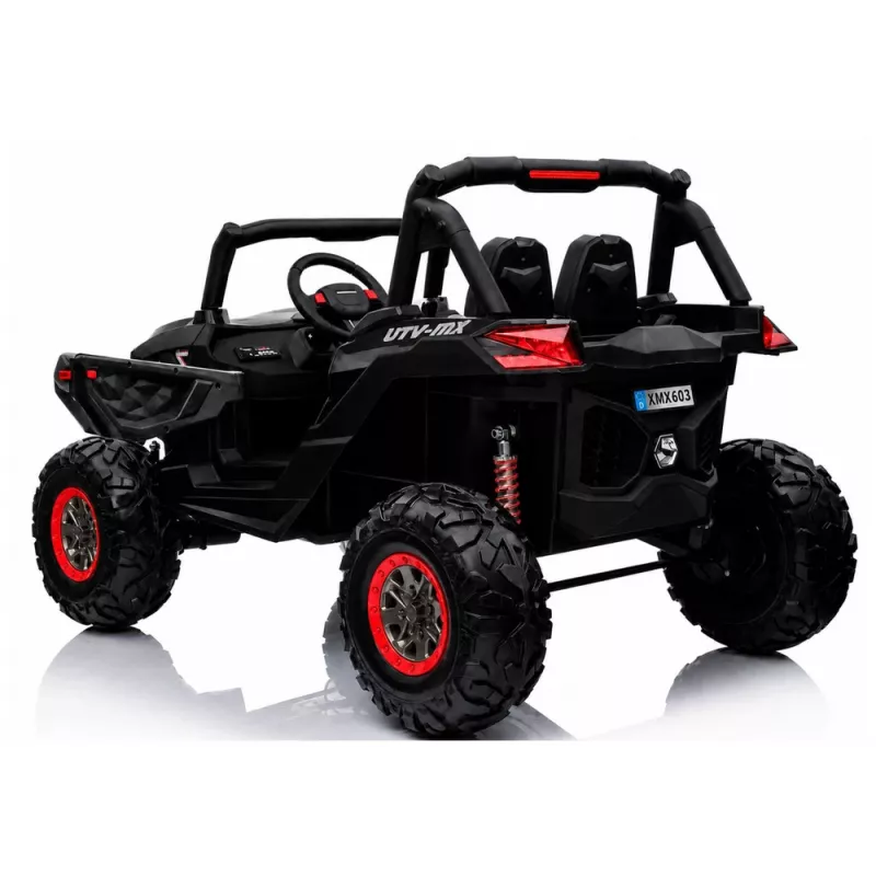 LEAN CARS Jeep XMX603 Elektrisches Kinderauto - Schwarz mit MP3