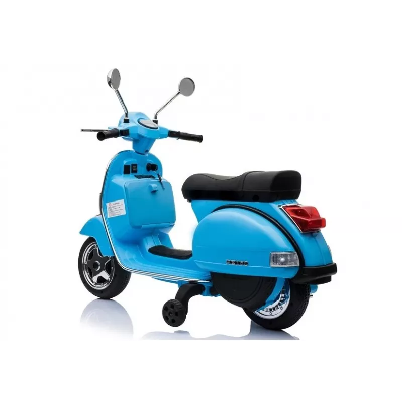 LEAN CARS Vespa Scooter Elektrisches Kinder-Motorrad - Blau