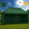 LEAN Express Gartenzelt Catering Gewerbepavillon Grün 3x6 M