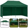 LEAN Express Gartenzelt Catering Gewerbepavillon Grün 3x6 M