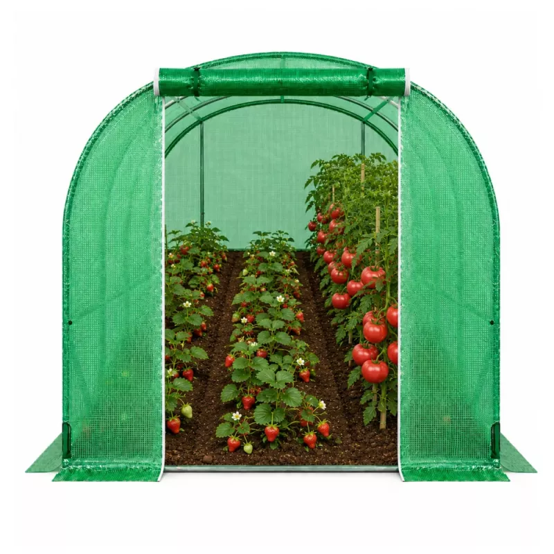 LEAN Foliengewächshaus-Tunnel PRO mit 25-mm-Rahmen 12x3x2 m 36 m²