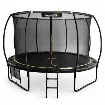 LEAN Garden Trampoline with Inner Net Black and Green 487CM 16FT