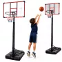 LEAN SPORT Basketballkorb Mobiler verstellbarer Ständer 200-305cm