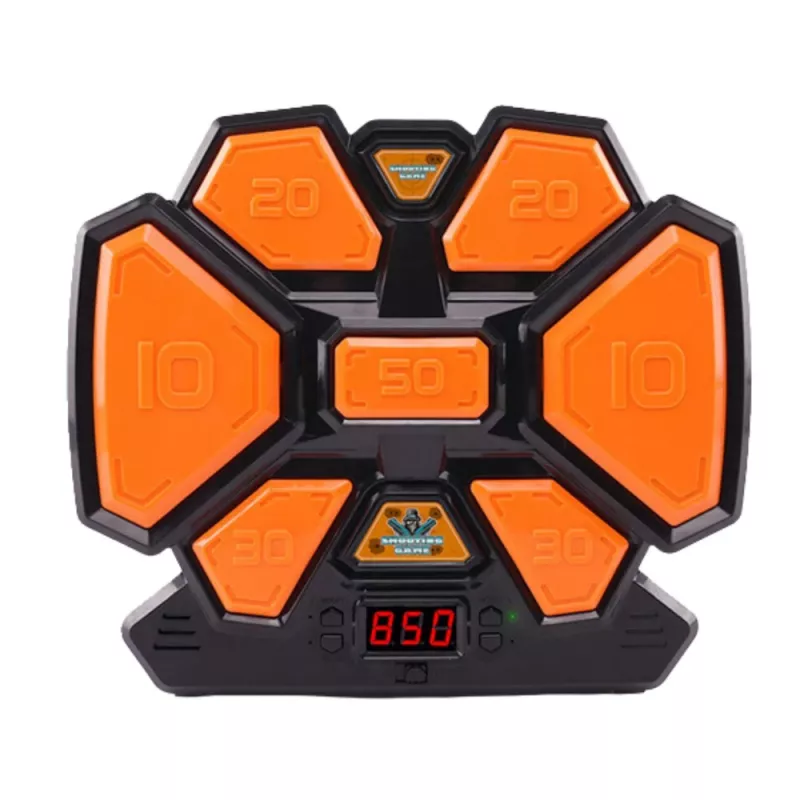 LEAN TOYS Arcade-Spiel Pistole Schaumstoffpfeile Elektronische Dartscheibe Zähler