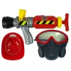 LEAN TOYS Brigade Set Feuerlöscher Wassermaske Helm Rot