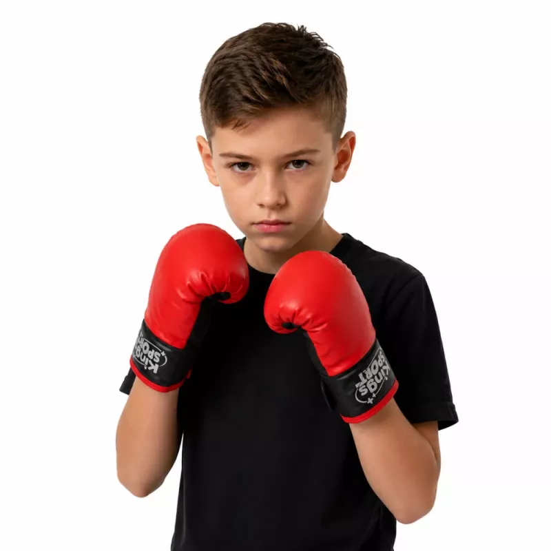 LEAN TOYS Kinder-Boxsack-Set MUAY THAI Handschuhe 55x17cm M