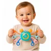 LEAN TOYS Krabben-Sensorikspielzeug für Kleinkinder Rassel Beißring Blau