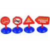 LEAN TOYS Abnehmbarer Zug mit Laufwerkzeugen und Figuren