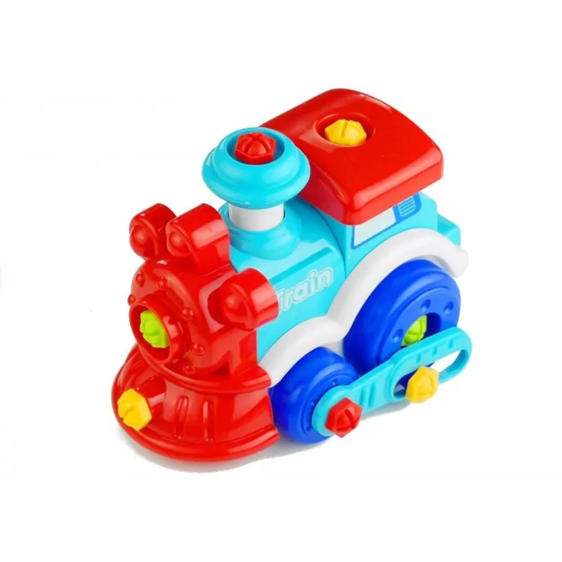 LEAN TOYS Abnehmbarer Zug mit Laufwerkzeugen und Figuren