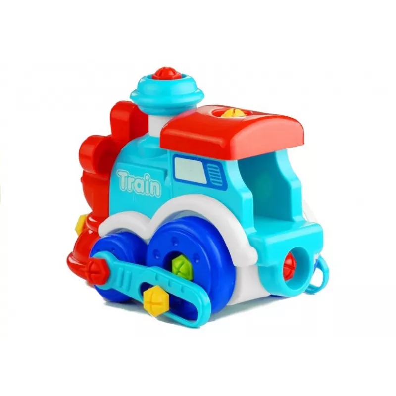 LEAN TOYS Abnehmbarer Zug mit Laufwerkzeugen und Figuren