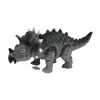LEAN TOYS Dinosaurier auf Batterie Triceratops Grau