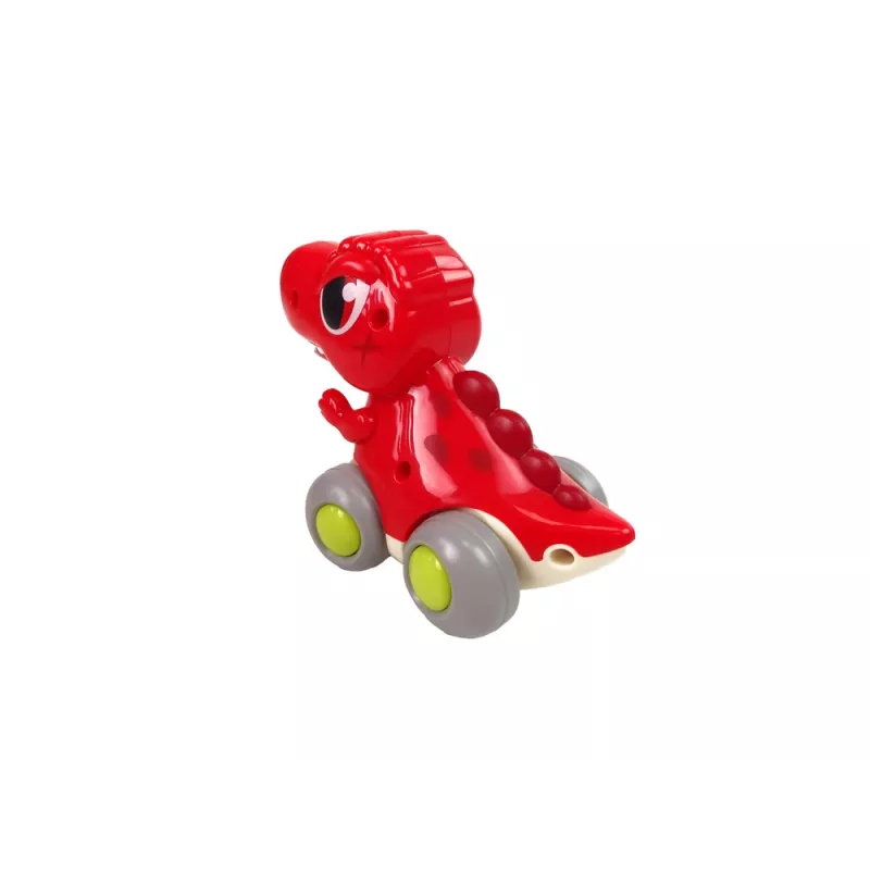 LEAN TOYS Dinosaurier auf Rädern T-Rex Rote Figur