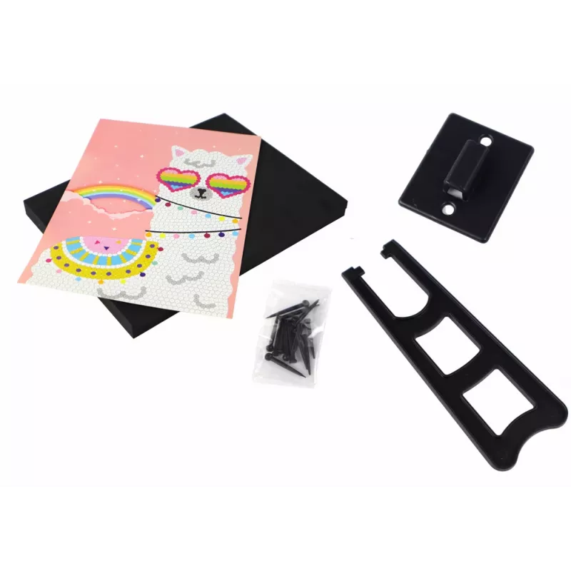 LEAN TOYS DIY Set Pailletten High Heels Eulenrahmen Bunt