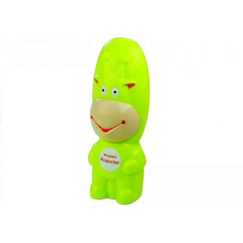 LEAN TOYS Zeichenprojektor Kuh 3 Discs Marker Grün 3in1