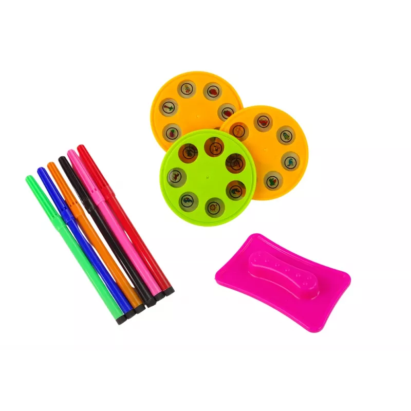 LEAN TOYS Blumenprojektor zum Zeichnen mit Zaubermarkern
