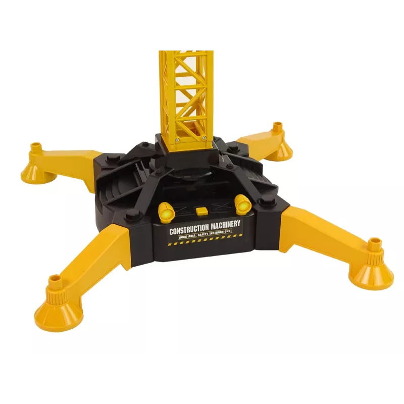 LEAN TOYS Huge Crane mit R/C-Fernsteuerung Höhe 183 cm 2 Arbeitsebenen