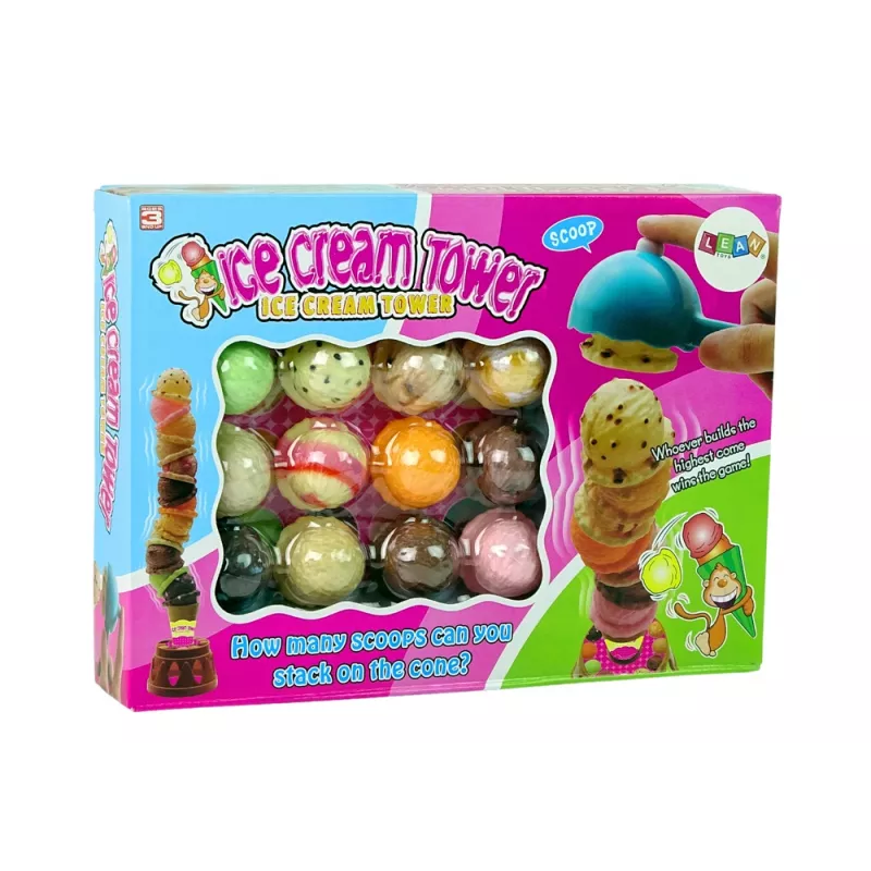 LEAN TOYS Ice Cream Tower Arcade Game für die ganze Familie