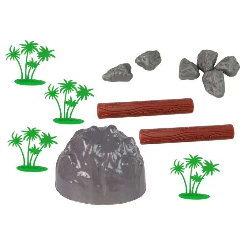 LEAN TOYS Großes Figurenset Wilde Tiere Safari + Zubehör 34 Elemente
