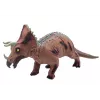 LEAN TOYS Große Triceratops-Dinosaurierfigur mit Sound 36 cm Braun