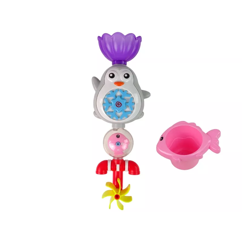 LEAN TOYS Pinguin-Badespielzeug für Kinder