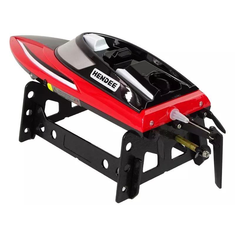 LEAN TOYS R/C Fernsteuerungs-Motorboot 2,4G Rot 20-25 km/h