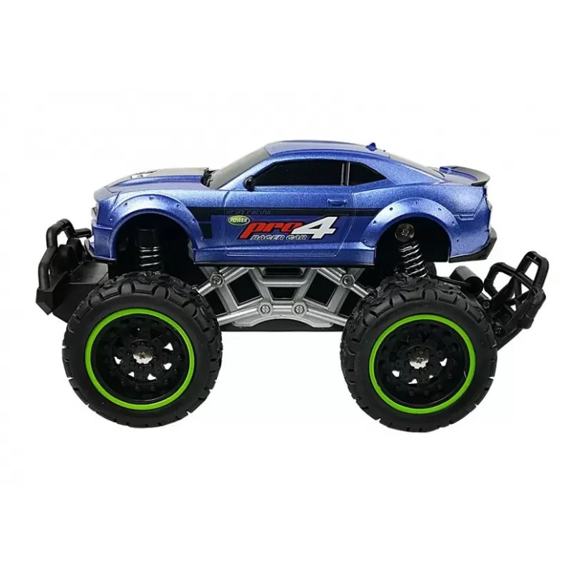 LEAN TOYS ferngesteuertes Auto Off-Road R/C Blau High Wheels