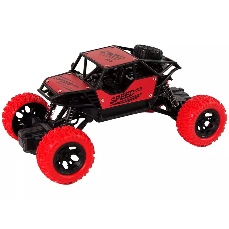 LEAN TOYS Ferngesteuertes Geländefahrzeug R/C 1:18 Rot