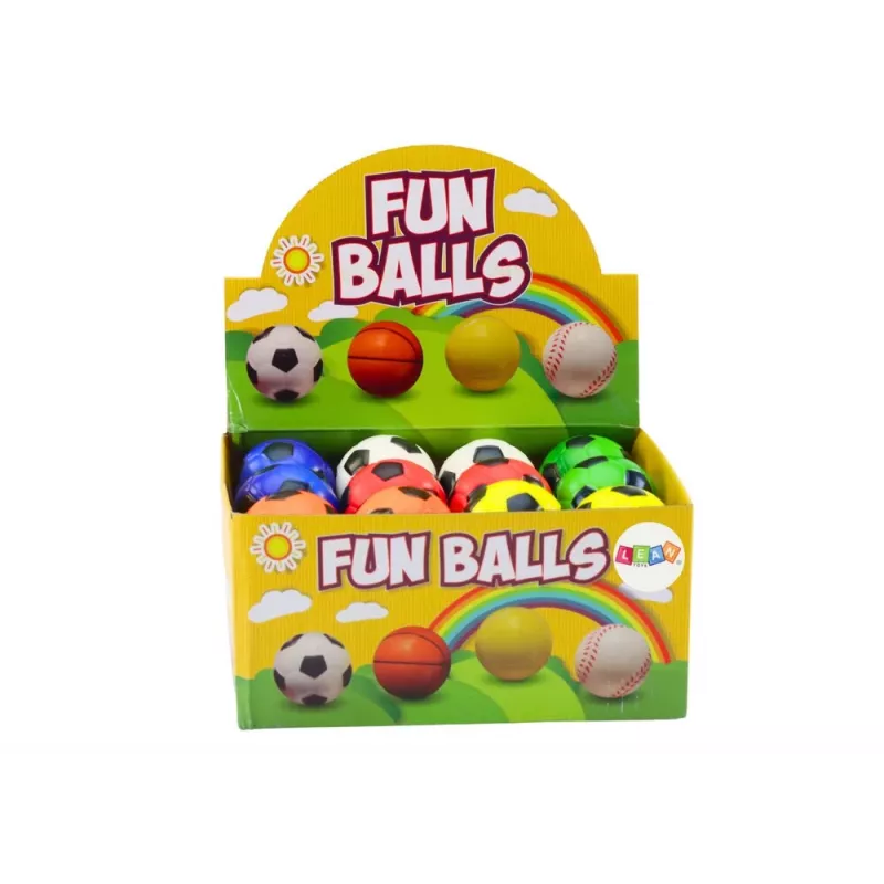LEAN TOYS Kleiner weicher Schaumstoff-Fußball 5,5 cm