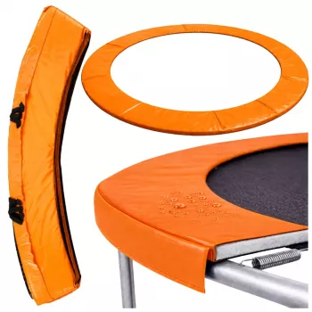 LEAN TOYS Federabdeckung für 14ft Trampolin LEAN SPORT BEST - Blaue Sicherheitspolsterung