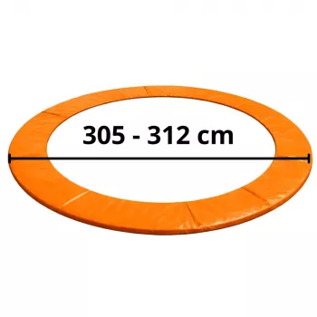 LEAN TOYS Federabdeckung für 10ft Trampolin, Blau, UV-beständiges PVC, EPE-Schaum, elastische Gurte, EN71, BEST Serie