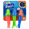 LEAN TOYS Tauchspielzeug Tintenfisch Qualle für Kinder Pool Bad 3er Set