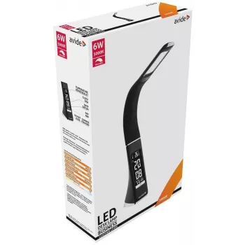 Avide LED-Schreibtischlampe Business Calendar Schwarz 6W