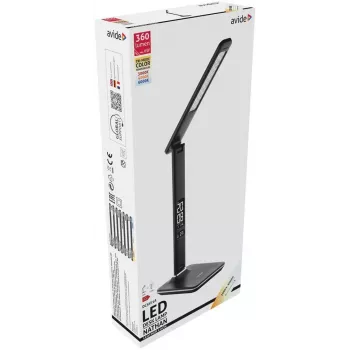 Avide LED-Schreibtischlampe Büro Kalender Schwarz 6W 350lm