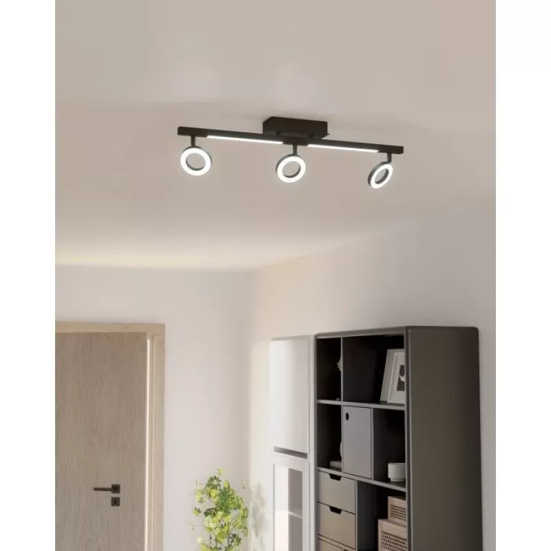 EGLO Cardillio 2 900515 LED-Deckenleuchte, Schwarz