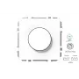 IMP ISR-008-01.M/WM LED-Dimmer, Modern