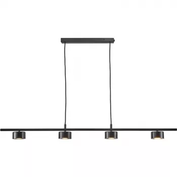 LUCA Pendelleuchte LED, 4x4 W, Schwarz (P19070-4B)