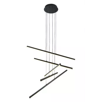 Sibiu 2023522P-BK LED-Pendelleuchte, 60W, 4000K, Schwarz